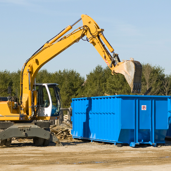 what size residential dumpster rentals are available in Roosevelt